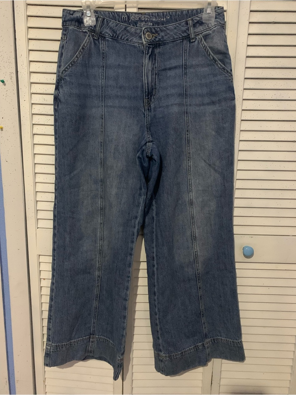 Maurices High Rise Medium Blue Wide-Leg Women's Jeans